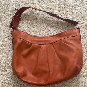 Leather coach purse